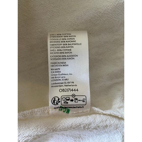 FREE PEOPLE August Natural Cream Mini Skirt Size 6 NEW - Picture 6 of 7